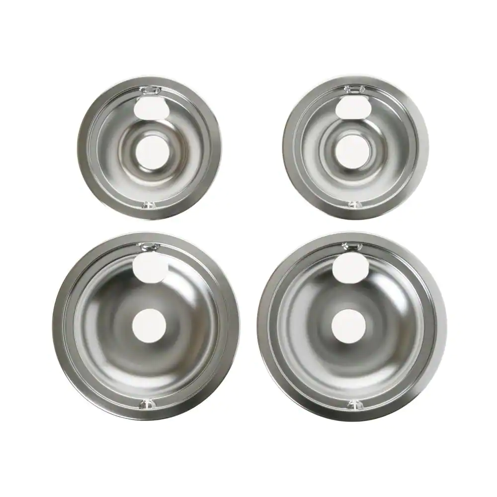 Replacement drip pans for refrigerators ranges and washing machines